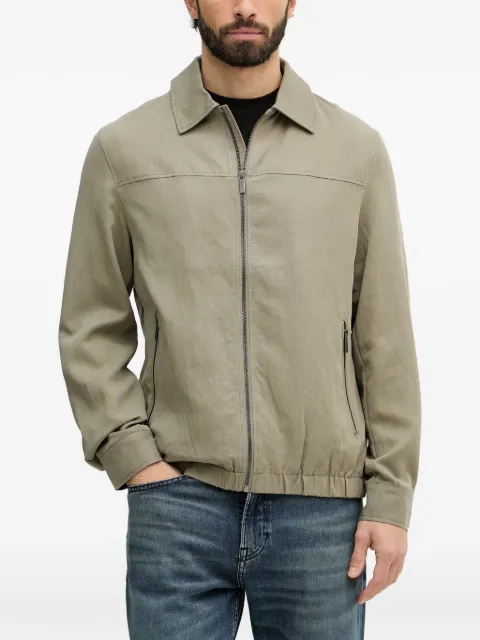 GUESS USA zip-up collared jacket Green M6GL13W1670