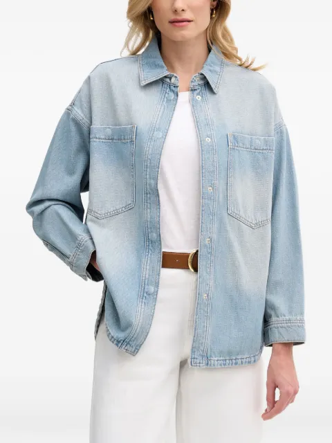 Mos Mosh rhinestone-embellished denim shirt Blue 178520