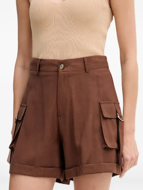 Gaudi cargo turn-up shorts Brown 611FD25014