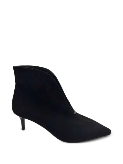SERGIO MORETTI FIRENZE pointed-toe V-cut pumps Black 659426113BLK