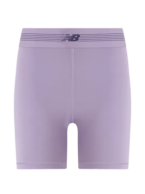 New Balance logo-print shorts Purple WB61E4GEAA5