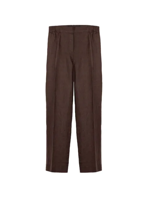 Purotatto linen wide-leg trousers Brown SS260403162507