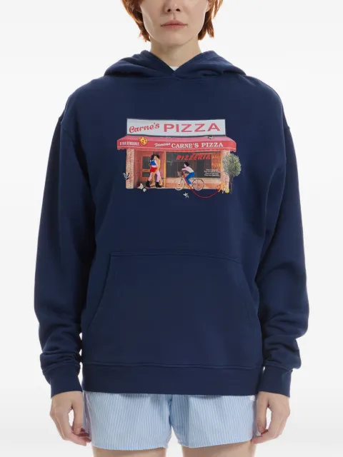 CARNE BOLLENTE Hot Slice hoodie Blue SS26H0103