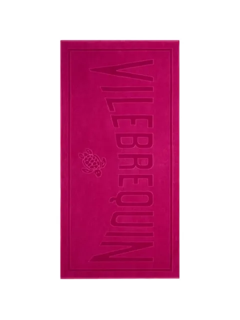 Vilebrequin embossed-logo towel Pink SANC1200