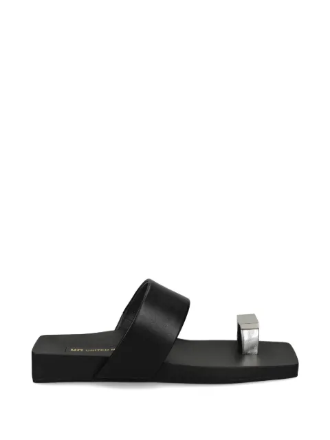 United Nude Loop Toe Lo square-toe sandals Black 1099394916