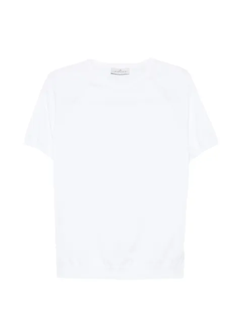 Jeordie's raglan-sleeve ribbed-trim T-shirt White 280567100