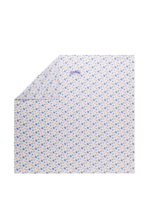 Vilebrequin turtle-print square bandana scarf White BDNE3439