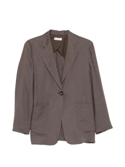 PANICALE belted single-breasted jacket Brown D381224GIA