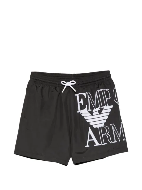 Emporio Armani logo-print drawstring swim shorts Black EM000583AF20434UC001