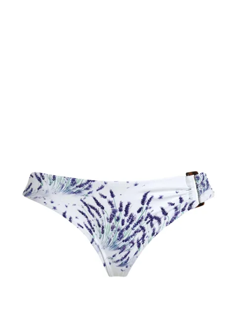 Vilebrequin lavender-print buckle-detail bikini bottoms White LOOEH130