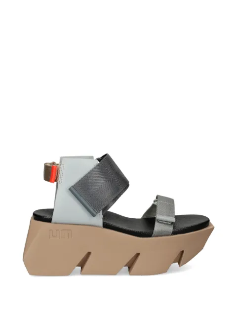 United Nude Bull Run touch-strap platform sandals Grey 1089897016