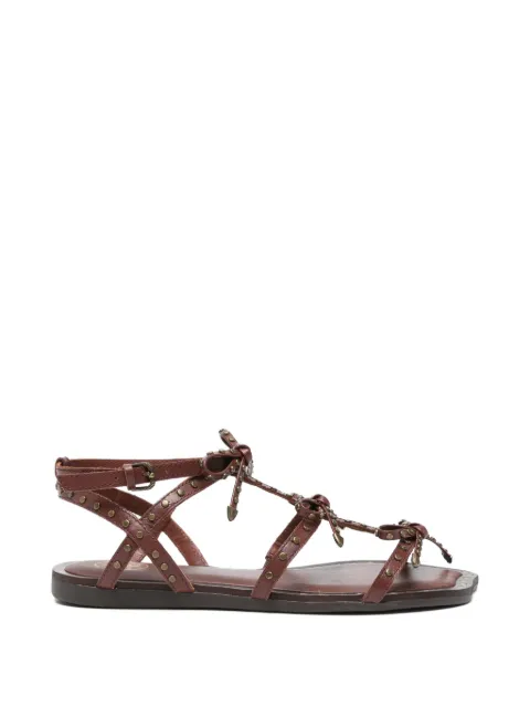 Ash Gladius studded bow-detail sandals Brown GLADIOUS02