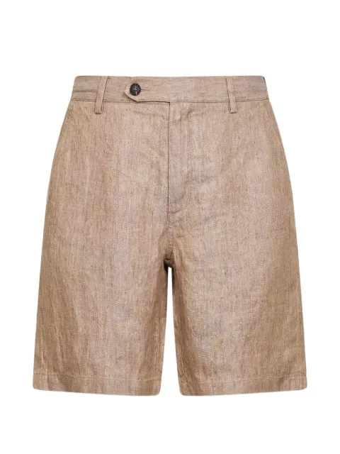MC2 Saint Barth herringbone bermuda shorts Neutrals SEB0001