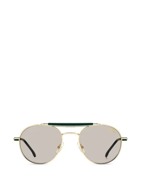 Carrera pilot-frame double-bridge sunglasses Gold CARRERA381S
