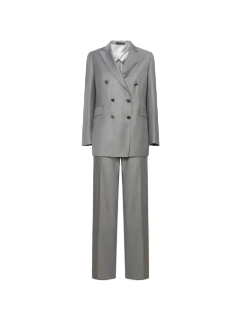 FRANZESE COLLECTION Lady Diana double-breasted suit Grey LW2PAPU0015200