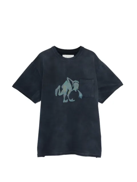ERL Puke pocket T-shirt Grey ERL12T004