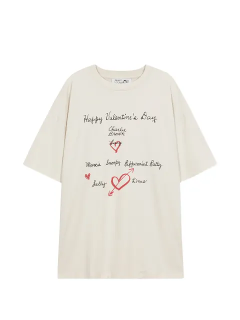 Marge Sherwood Peanuts Happy Valentine's Day T-shirt Neutrals MW268TS01IV