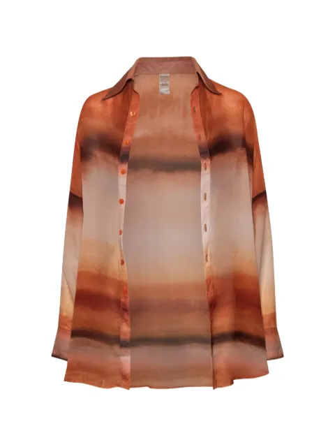 Baobab long sleeve sheer shirt Orange 6951266X