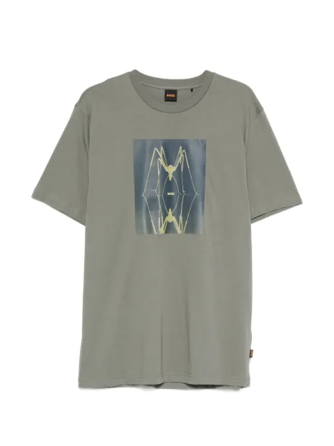BOSS Creature graphic-print T-shirt Green 50561861