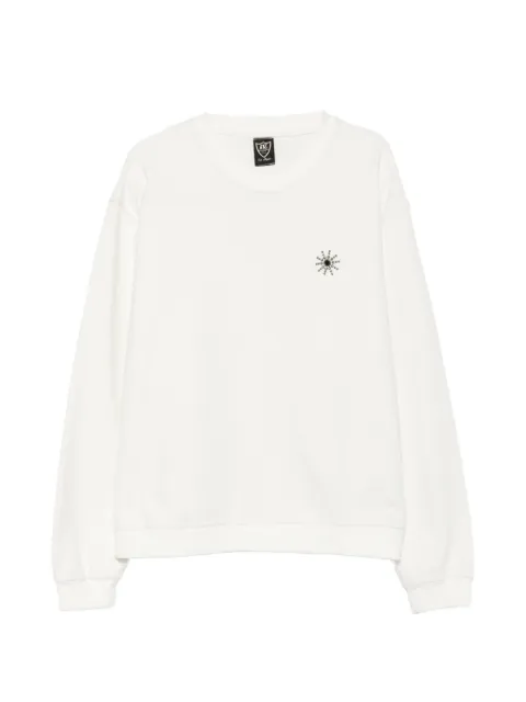 Htc Los Angeles Sun stud-embellished sweatshirt White 26SNCMG002
