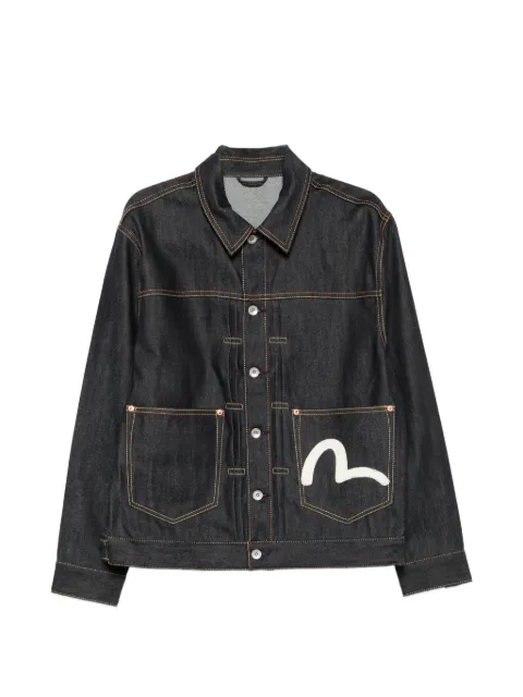 EVISU Seagull-motif denim jacket Blue 2ESHTM5DJ1241RXCT