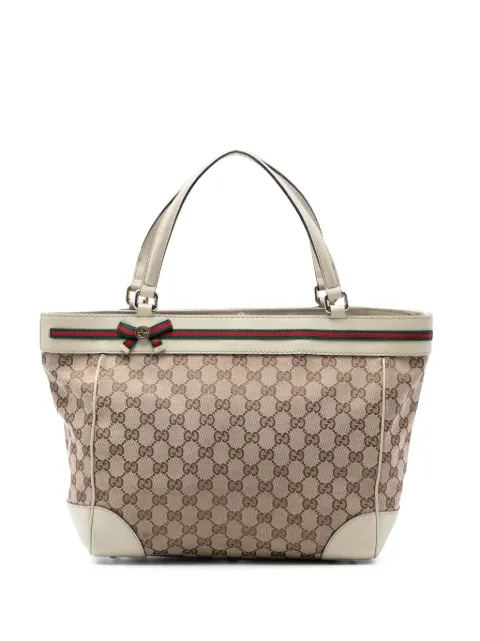 Gucci Pre-Owned 2016-2026 GG Canvas Web Mayfair tote bag Neutrals JGZW985L4O7GYRYX