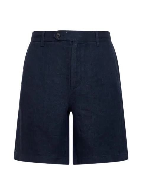 MC2 Saint Barth herringbone elastic-waist shorts Blue SEB0001