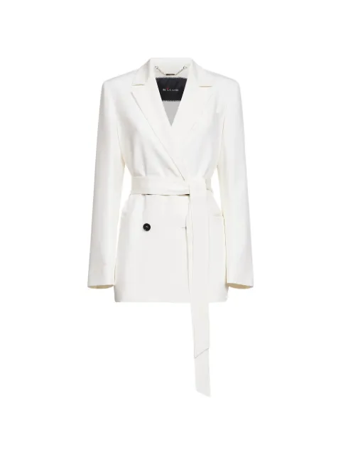 Kiton double-breasted belted jacket Neutrals D57513K0977A32