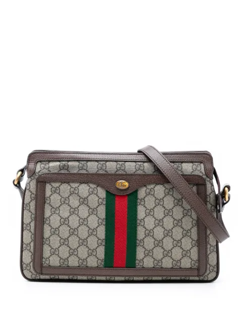 Gucci Pre-Owned 2016-2026 Medium GG Supreme Web Ophidia crossbody bag Neutrals 99I1RTFFYWV2HKTU