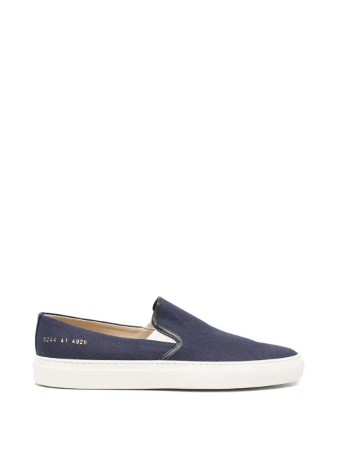 Common Projects leather-trim slip-on sneakers Blue 5244
