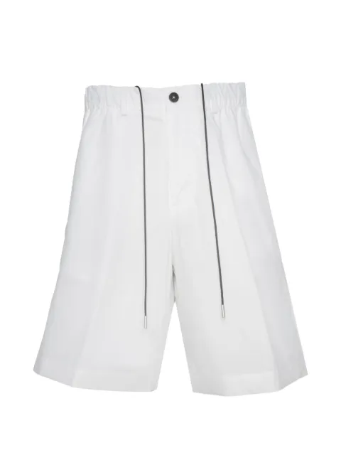 Low Brand drawstring-waist flap-pocket shorts White LP26045A001
