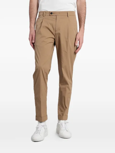 Low Brand pressed-crease trousers Neutrals LP26027
