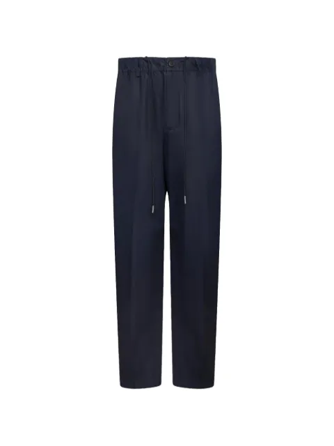Low Brand drawstring-waist tapered trousers Blue LP2604