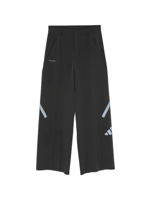 adidas x entire studios Z.N.E. logo-print wide-leg trousers Black KR7847