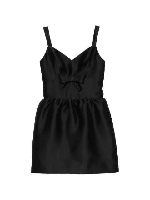 SHUSHU/TONG bow-detail sleeveless dress Black FSDFDR08SAT253BA100