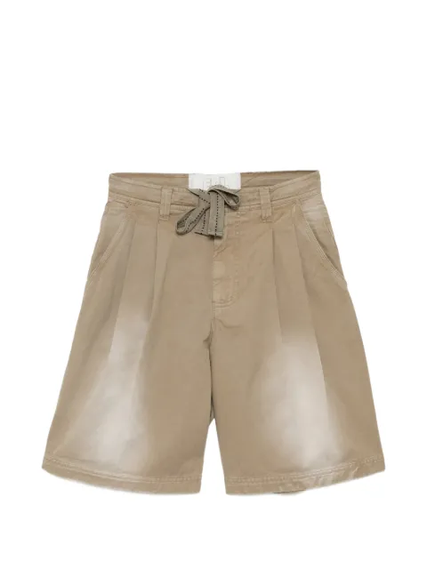 ERL pleated sun-faded shorts Neutrals ERL12P010