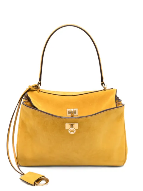 Balenciaga small Rodeo suede tote bag Yellow 7897792ACKO