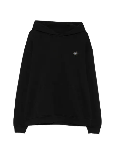 Htc Los Angeles Sun crystal-embellished hoodie Black 26SNCMG006