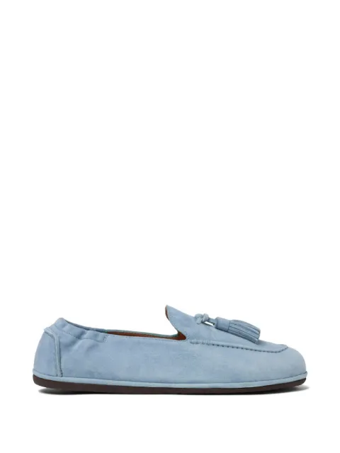 Scarosso Anais tassels suede loafers Blue ANAISLOAFLBLSUED