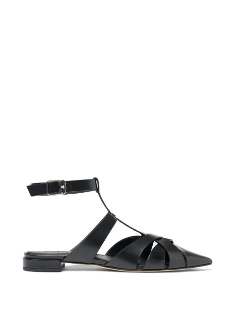 Scarosso clara criss-cross-strap sandals Black CLARABALLBLACALF