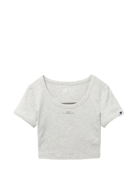 APEE™ by *A BATHING APE® logo-printed cropped T-shirt Grey FFHK0PXTEAS197A6QGYA00S