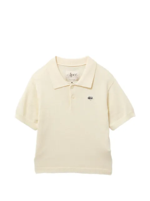 APEE™ by *A BATHING APE® logo-embroidered polo shirt Neutrals 00CKNM202323L