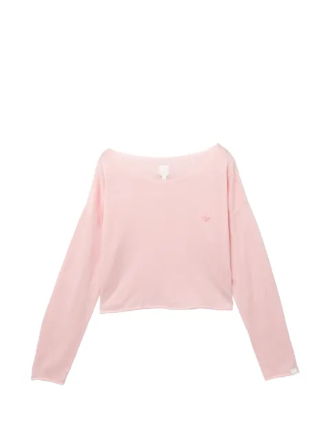 APEE™ by *A BATHING APE® logo-patch sweater Pink FFHK0PXKNAS464A6QPKL00F