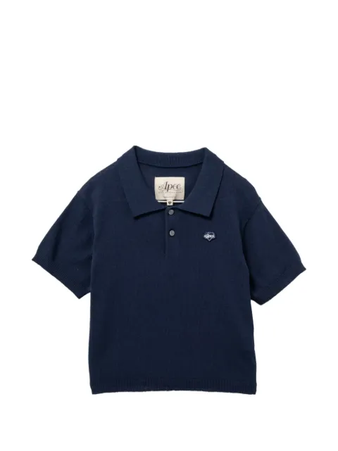 APEE™ by *A BATHING APE® logo-embroidered polo shirt Blue 00CKNM202323L