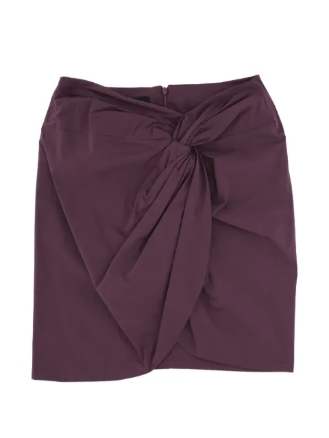 Federica Tosi knotted mini skirt Purple 4070540018
