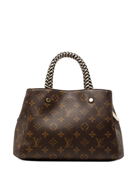 Louis Vuitton Pre-Owned 2020 Braided Handle Monogram Montaigne BB satchel Brown FG6R0JSG0TEFKI73