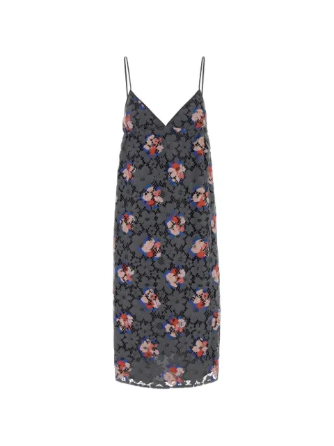 FENDI floral lace dress Grey FDD558AW9E
