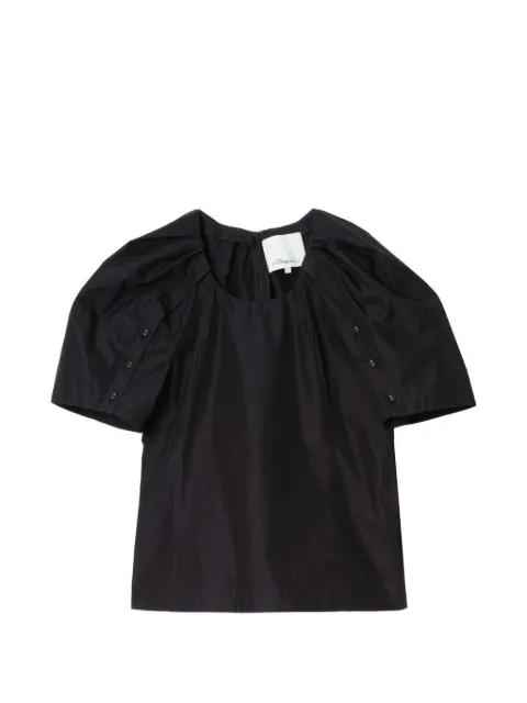 3.1 Phillip Lim Bloom scoop-neck top Black S24120201LCEBA001