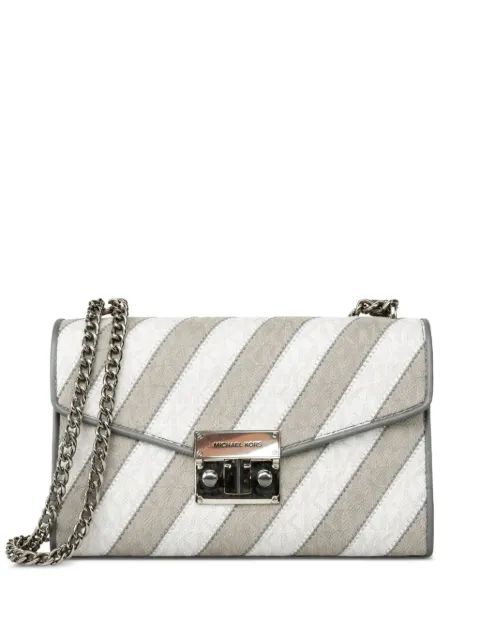 Michael Kors striped shoulder bag White 35F0SX0L2L