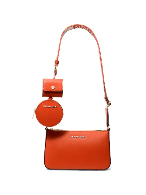 Michael Kors Jet Set crossbody bag with Airpods Pro case Orange 35S3GTVC5T